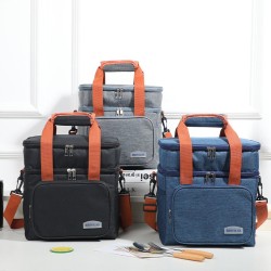 Double Layer Insulated Lunch Bag