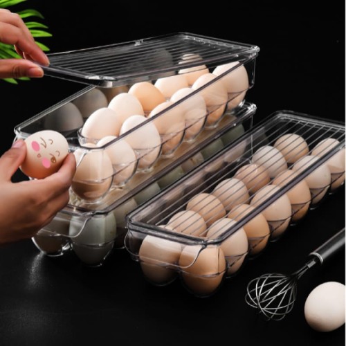 14-Grid Acrylic Egg Tray – Durable Kitchen Organizer 14-Grid Acrylic Egg Tray – Durable Kitchen Organizer