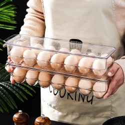 14-Grid Acrylic Egg Tray – Durable Kitchen Organizer