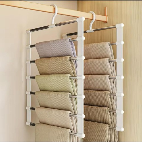 6-Layer Multi-Functional Clothes Hanger – Space Saver 6-Layer Multi-Functional Clothes Hanger – Space Saver