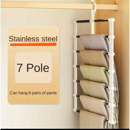 6-Layer Multi-Functional Clothes Hanger – Space Saver 6-Layer Multi-Functional Clothes Hanger – Space Saver