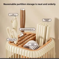 Multifunctional Rotating Knife and Utensils Rack