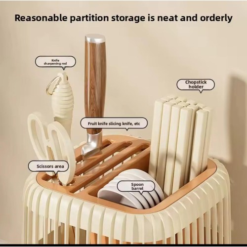 Multifunctional Rotating Knife and Utensils Rack Multifunctional Rotating Knife and Utensils Rack