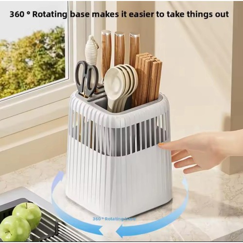 Multifunctional Rotating Knife and Utensils Rack Multifunctional Rotating Knife and Utensils Rack