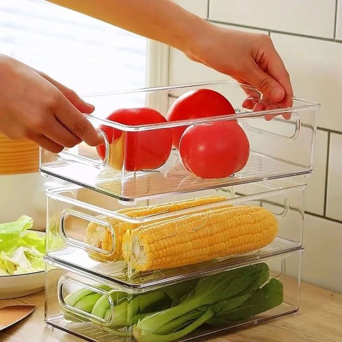 Acrylic Fridge & Pantry Storage Organizer – Stackable Acrylic Fridge & Pantry Storage Organizer – Stackable