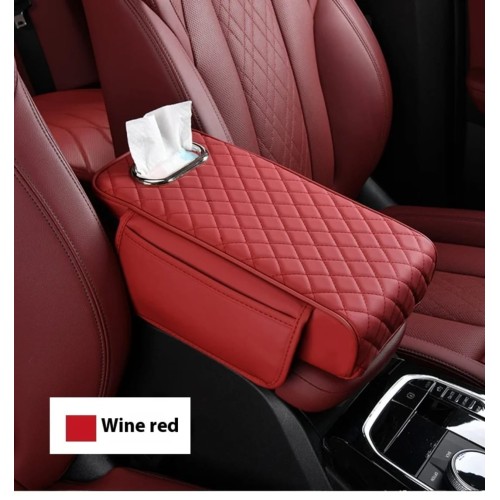 2-in-1 Car Armrest Cushion with Tissue Storage