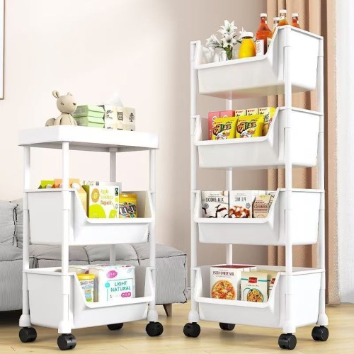 4 Layer Trolley Bookshelf and Multipurpose Storage Rack 4 Layer Trolley Bookshelf and Multipurpose Storage Rack
