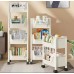 4 Layer Trolley Bookshelf and Multipurpose Storage Rack 4 Layer Trolley Bookshelf and Multipurpose Storage Rack