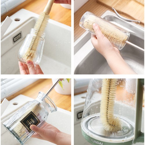 4pcs Long Wooden Handle Bottle Cleaning Brushes 4pcs Long Wooden Handle Bottle Cleaning Brushes
