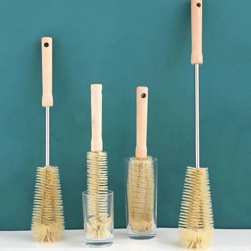 4pcs Long Wooden Handle Bottle Cleaning Brushes 4pcs Long Wooden Handle Bottle Cleaning Brushes