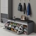 Modern Bucket Flip Shoe Cabinet with Cushioned Seat – Stylish Storage for Your Home