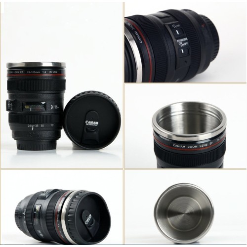 Camera Mug Stainless Steel Cup (450ml)