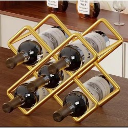 Elegant 5 Slot Wine Bottle Holder – Stylish Storage for Your Home Bar