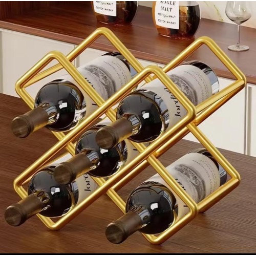 Elegant 5 Slot Wine Bottle Holder – Stylish Storage for Your Home Bar