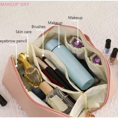 Large Capacity Cosmetic Bag / Makeup Organizer – Stylish & Waterproof