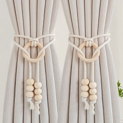 2pcs Cotton Rope Curtain Tiebacks – Boho Style 2pcs Cotton Rope Curtain Tiebacks – Boho Style