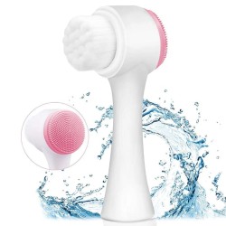 Double Sided Facial Brush for Deep Cleansing