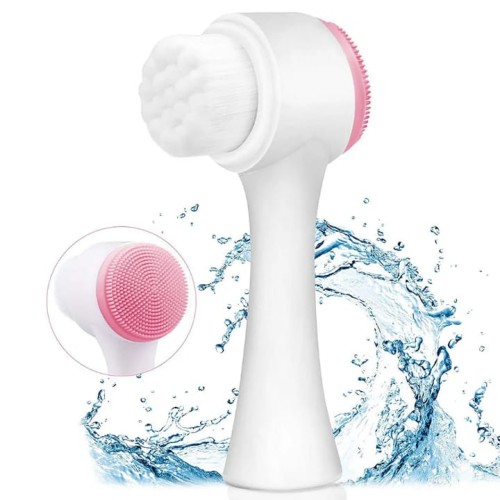 Double Sided Facial Brush for Deep Cleansing Double Sided Facial Brush for Deep Cleansing