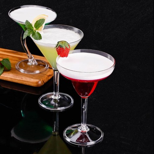 Modern Martini Goblet Glasses – 6pcs Set