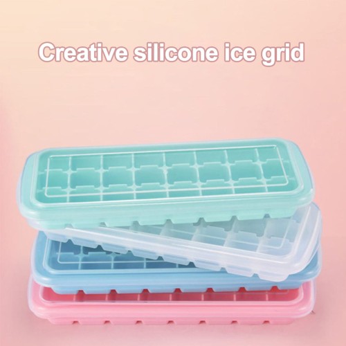 24-Grid Silicone Ice Cube Tray – Leakproof & Stackable 24-Grid Silicone Ice Cube Tray – Leakproof & Stackable