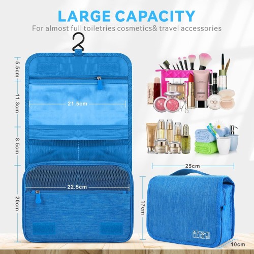 Partitioned Makeup Organizer Bag – Travel Cosmetic Storage