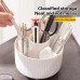 ✨ 360° Rotating Desktop Makeup Brushes Organizer