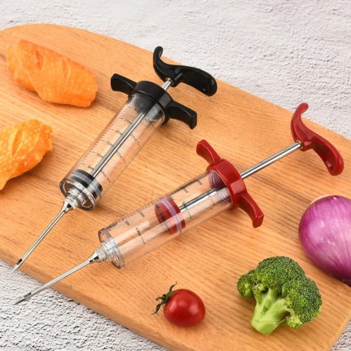 BBQ Marinade Meat Injector Kit – Flavor Syringe for Poultry & Meat