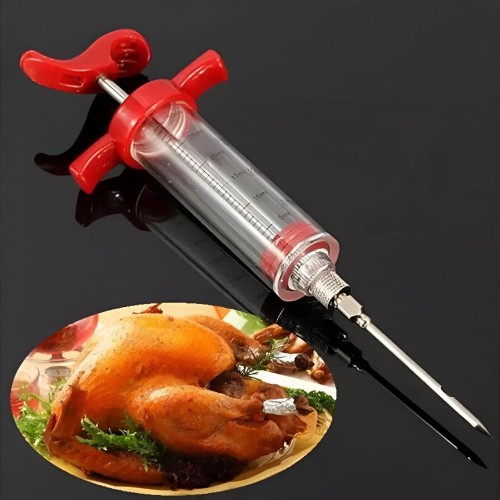 BBQ Marinade Meat Injector Kit – Flavor Syringe for Poultry & Meat BBQ Marinade Meat Injector Kit – Flavor Syringe for Poultry & Meat