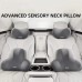 2pcs Car Headrest and Lumbar Support Set – Comfort & Back Support for Driving