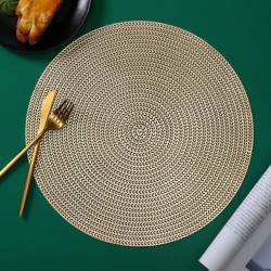 6pcs PVC Non Woven Table Mats – Stylish & Durable Dining Table Protection