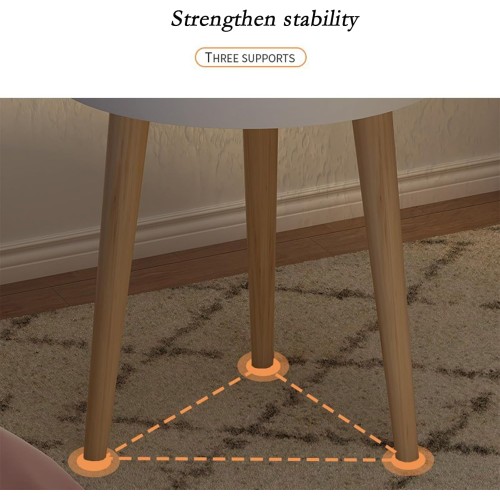 Nordic Style Round Coffee Table – Minimalist Side Table