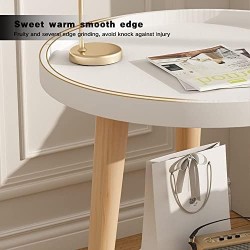 Nordic Style Round Coffee Table – Minimalist Side Table