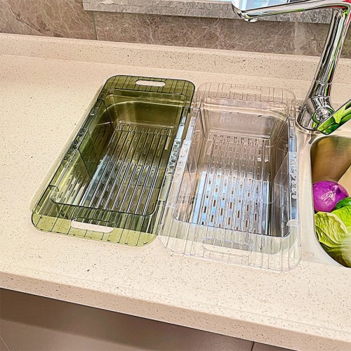 Multifunctional Acrylic Over the Sink Colander/Drain Basket Multifunctional Acrylic Over the Sink Colander/Drain Basket