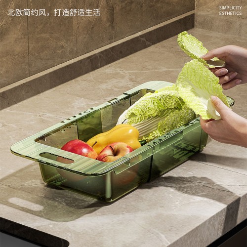 Multifunctional Acrylic Over the Sink Colander/Drain Basket Multifunctional Acrylic Over the Sink Colander/Drain Basket