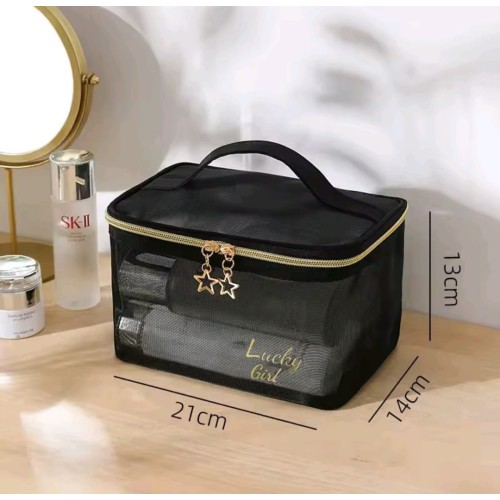 Transparent Toiletry Bag – Double Zipper Cosmetic Storage Transparent Toiletry Bag – Double Zipper Cosmetic Storage