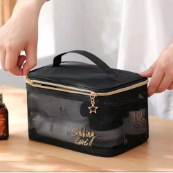 Transparent Toiletry Bag – Double Zipper Cosmetic Storage Transparent Toiletry Bag – Double Zipper Cosmetic Storage