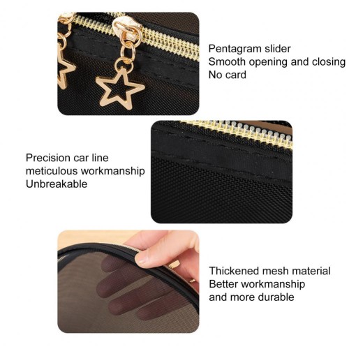 Transparent Toiletry Bag – Double Zipper Cosmetic Storage Transparent Toiletry Bag – Double Zipper Cosmetic Storage