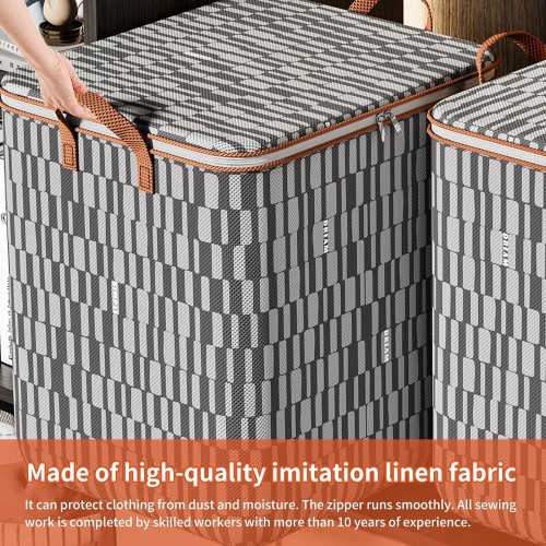 3 Pcs Large Capacity Quilt Storage Bags – Dust & Moisture Proof