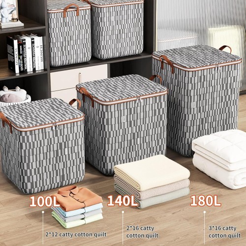 3 Pcs Large Capacity Quilt Storage Bags – Dust & Moisture Proof 3 Pcs Large Capacity Quilt Storage Bags – Dust & Moisture Proof