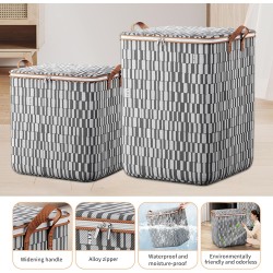 3 Pcs Large Capacity Quilt Storage Bags – Dust & Moisture Proof