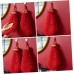 Red Chenille Hand Towels – Soft & Quick-Drying