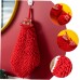 Red Chenille Hand Towels – Soft & Quick-Drying
