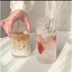 High Borosilicate Ribbed Water/Juice Glasses – Elegant & Durable Drinkware High Borosilicate Ribbed Water/Juice Glasses – Elegant & Durable Drinkware