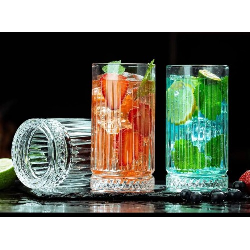 High Borosilicate Ribbed Water/Juice Glasses – Elegant & Durable Drinkware High Borosilicate Ribbed Water/Juice Glasses – Elegant & Durable Drinkware
