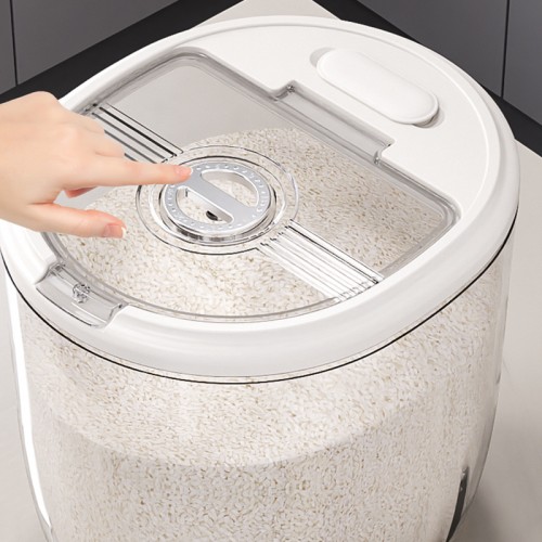 Acrylic 10kg Rice Bucket – Airtight Food Storage