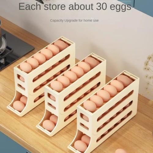 4 Layer Rolling Egg Dispenser – 30 Egg Holder