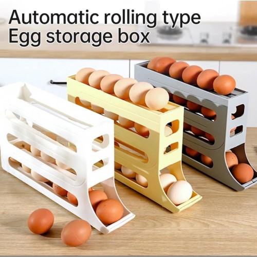 4 Layer Rolling Egg Dispenser – 30 Egg Holder