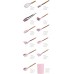 12 Pcs Silicone Cooking Utensils Set with Wooden Handle – Pink