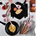 12 Pcs Silicone Cooking Utensils Set with Wooden Handle – Pink