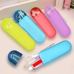 Smiley Portable Toothbrush Holder – Travel-Friendly Organizer